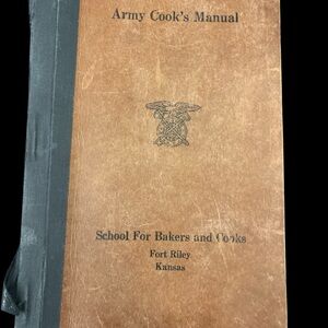 U.S. Army Brown and Black Army Cook's Manual -